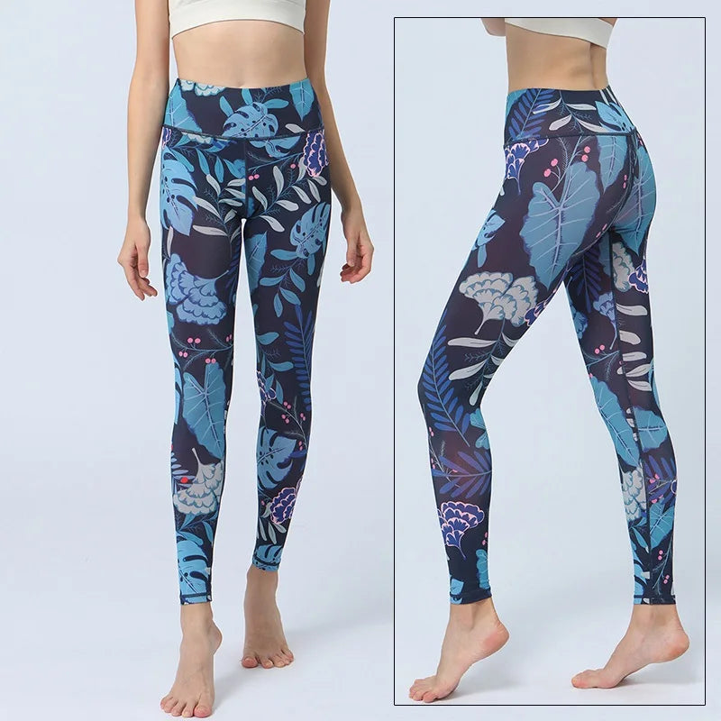 Leggings deportivos de secado rápido para mujer, lisos y de moda