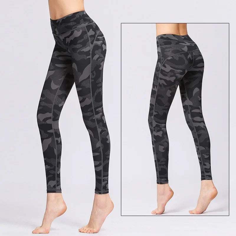 Leggings deportivos de secado rápido para mujer, lisos y de moda