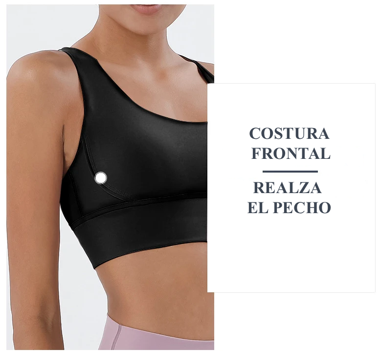 Top Deportivo Mujer – Sujetador Deportivo Yoga & Fitness de Nylon/Spandex | Transpirable, Sexy y Cómodo con Soporte Medio y Tirantes Cruzados