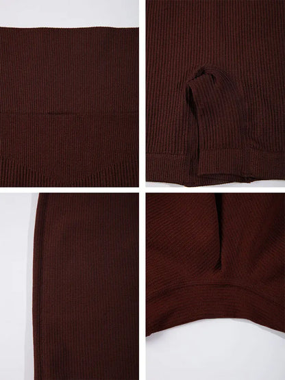 Shorts de Yoga Acanalados Sin Costuras para Mujer | Biker Shorts de Cintura Alta Push Up | Leggings Cortos Deportivos de Entrenamiento y Fitness