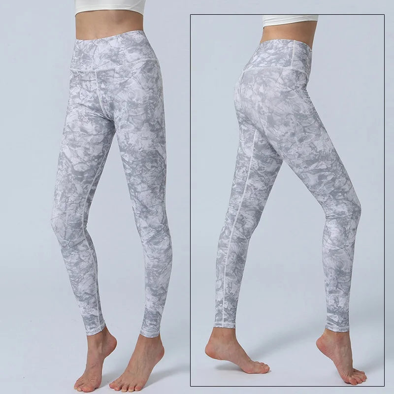 Leggings deportivos de secado rápido para mujer, lisos y de moda