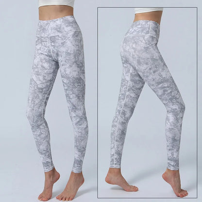 Leggings deportivos de secado rápido para mujer, lisos y de moda