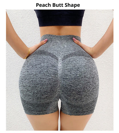 Seamless Yoga Shorts High Waist Workout Fitness Lift Peach Butt Fitness Tights Gym Running Body Shaper Pants Casual Sportswear