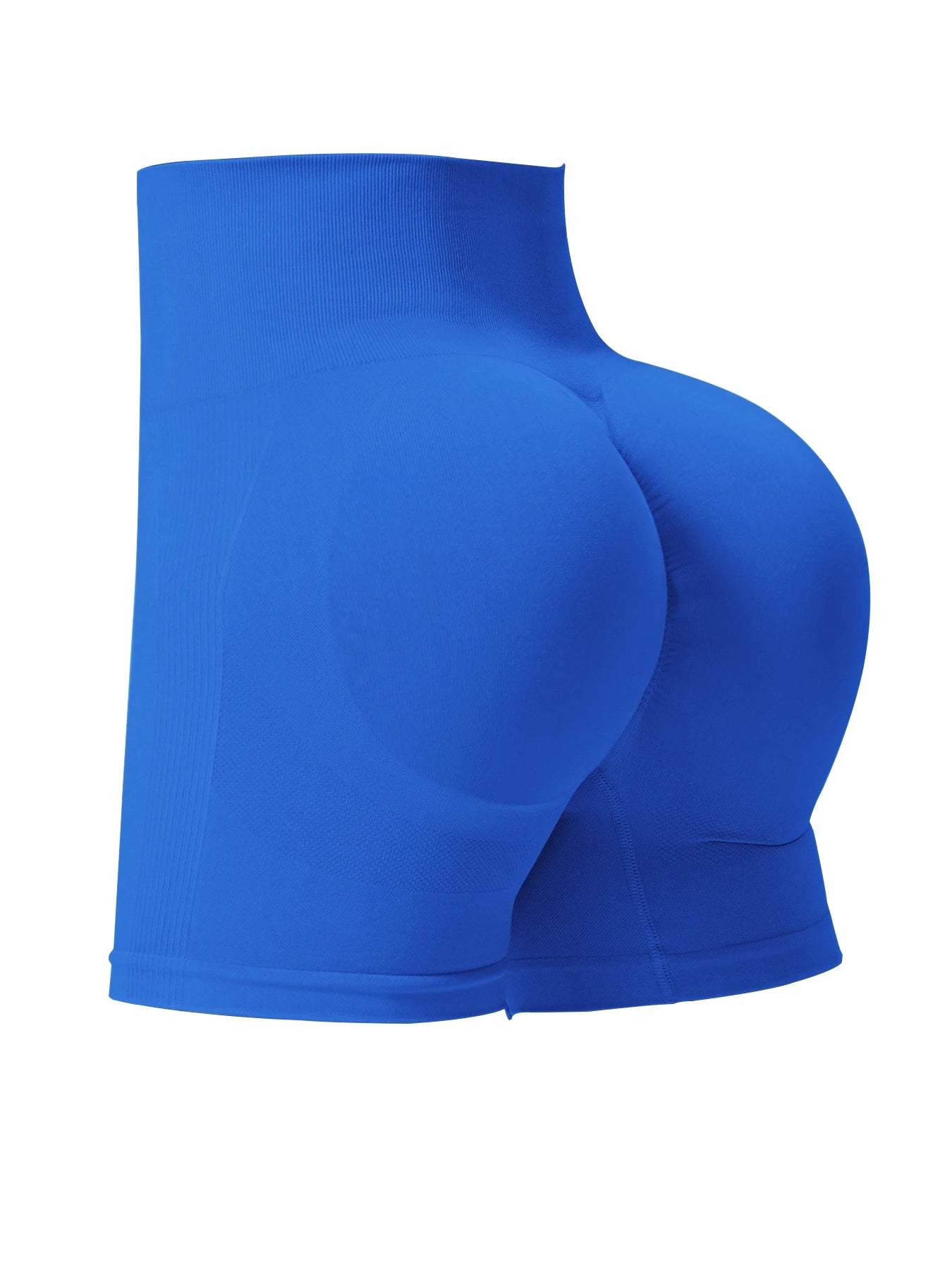 Shorts de Yoga Acanalados Sin Costuras para Mujer | Biker Shorts de Cintura Alta Push Up | Leggings Cortos Deportivos de Entrenamiento y Fitness