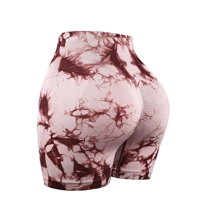 Shorts de Yoga Acanalados Sin Costuras para Mujer | Biker Shorts de Cintura Alta Push Up | Leggings Cortos Deportivos de Entrenamiento y Fitness