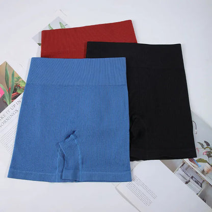 Shorts de Yoga Acanalados Sin Costuras para Mujer | Biker Shorts de Cintura Alta Push Up | Leggings Cortos Deportivos de Entrenamiento y Fitness