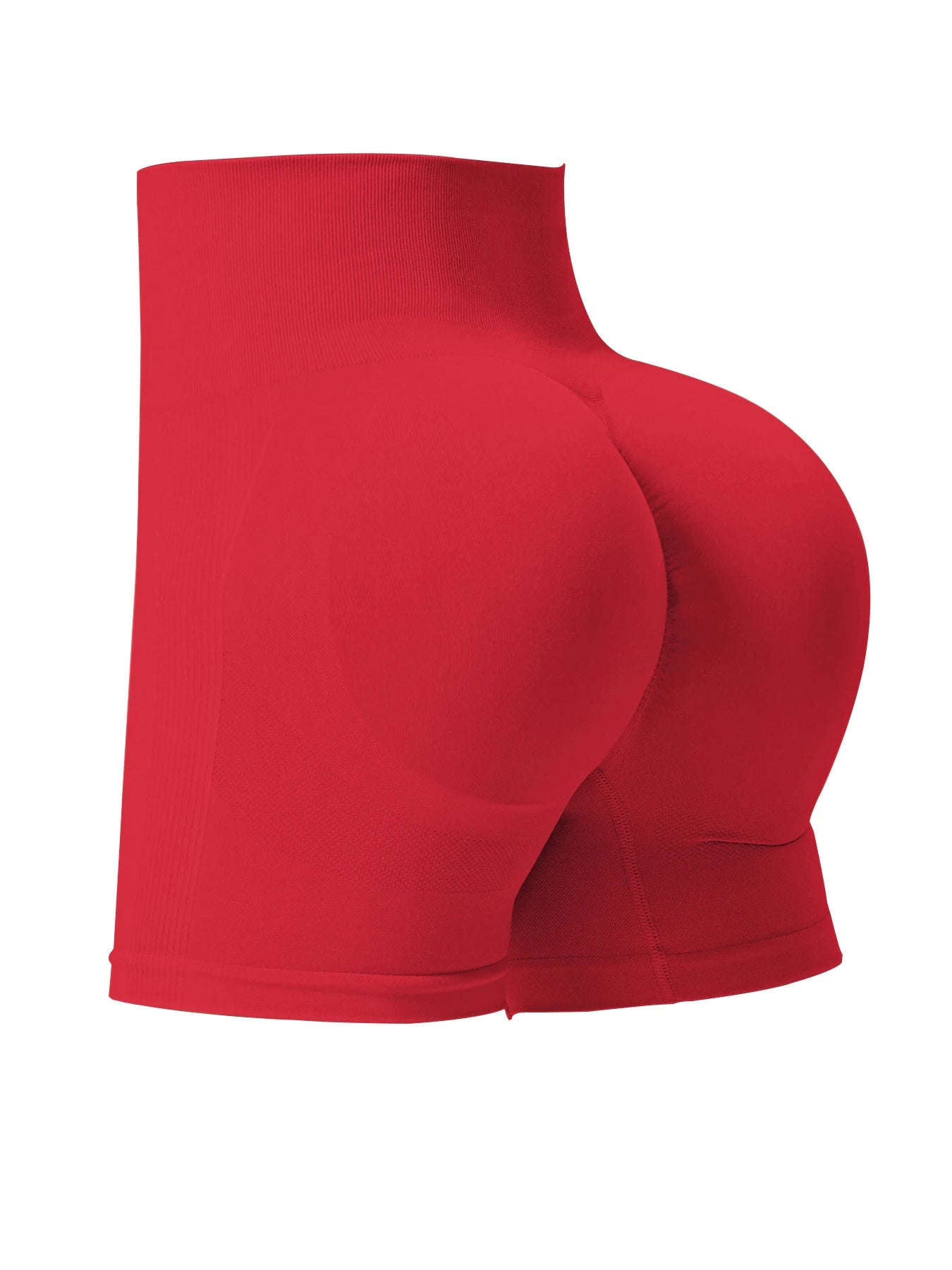 Shorts de Yoga Acanalados Sin Costuras para Mujer | Biker Shorts de Cintura Alta Push Up | Leggings Cortos Deportivos de Entrenamiento y Fitness