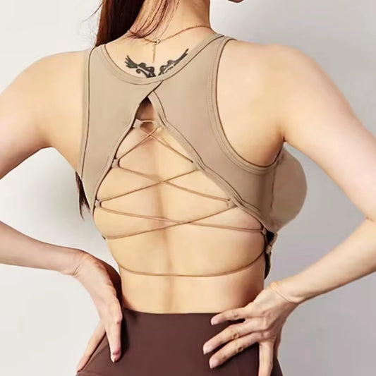 Top Deportivo Yoga Crop Bra para Mujer – Soporte Cómodo, Transpirable y de Secado Rápido